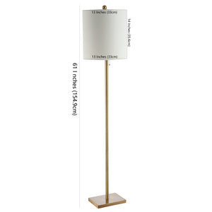 Safavieh OCTAVIUS, 61-Inch Brass and Iron Floor Lamp - Elegant Lighting for Living Rooms, Bedrooms & Offices FLL4055A