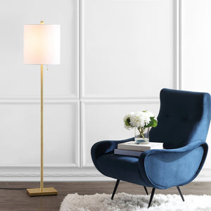 Safavieh OCTAVIUS, 61-Inch Brass and Iron Floor Lamp - Elegant Lighting for Living Rooms, Bedrooms & Offices FLL4055A