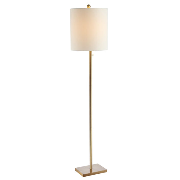 Safavieh OCTAVIUS, 61-Inch Brass and Iron Floor Lamp - Elegant Lighting for Living Rooms, Bedrooms & Offices FLL4055A