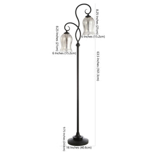 Safavieh CLAUDIA, 63.5 Inch Black Iron/Resin Floor Lamp - Minimalist Design for Timeless Style & Warm Illumination FLL4058A