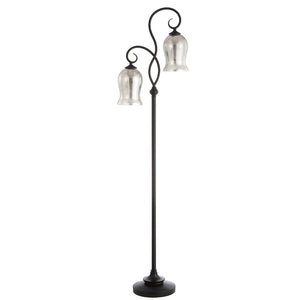 Safavieh CLAUDIA, 63.5 Inch Black Iron/Resin Floor Lamp - Minimalist Design for Timeless Style & Warm Illumination FLL4058A