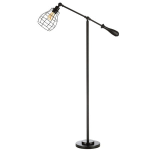 Safavieh BRICE, 59.5-Inch Black Iron Floor Lamp - Modern Minimalist Design for Stylish Ambient Lighting FLL4061A