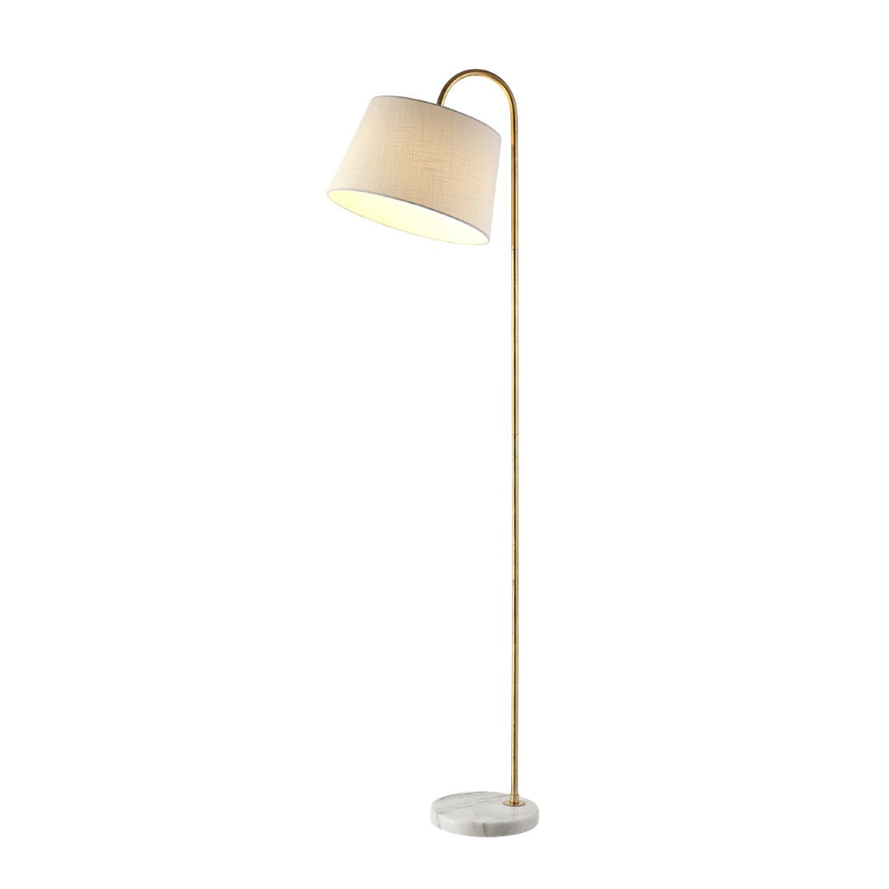 Safavieh DACEY, 68.5-Inch Gold Iron & Marble Floor Lamp for Modern Elegance in Living Rooms & Offices FLL4071A