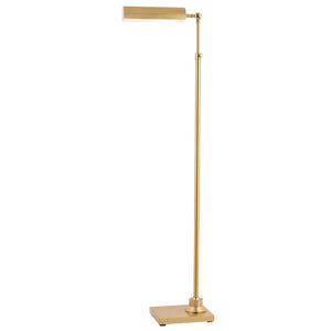 Safavieh RENLA, Adjustable Brass and Iron Extendable Floor Lamp for Stylish, Space-Saving Illumination FLL4072A