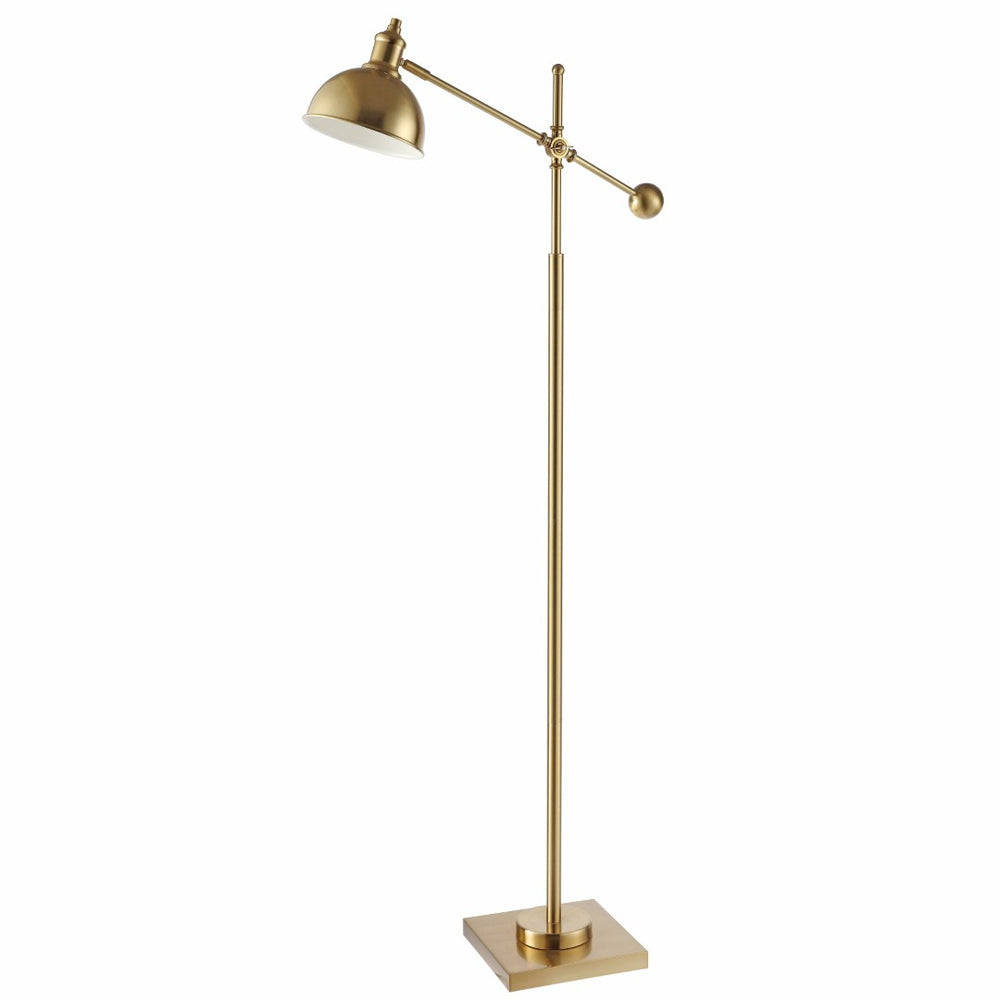 Safavieh DAGEN, Adjustable Brass and Iron Extendable Floor Lamp for Stylish Ambient Lighting & Task Use FLL4073A
