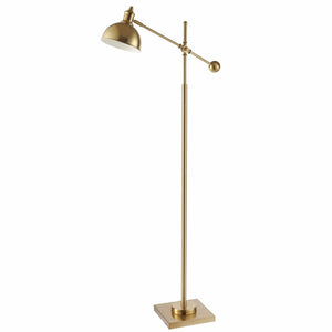 Safavieh DAGEN, Adjustable Brass and Iron Extendable Floor Lamp for Stylish Ambient Lighting & Task Use FLL4073A