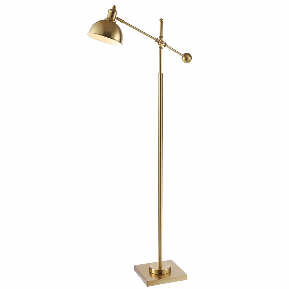 Safavieh DAGEN, Adjustable Brass and Iron Extendable Floor Lamp for Stylish Ambient Lighting & Task Use FLL4073A