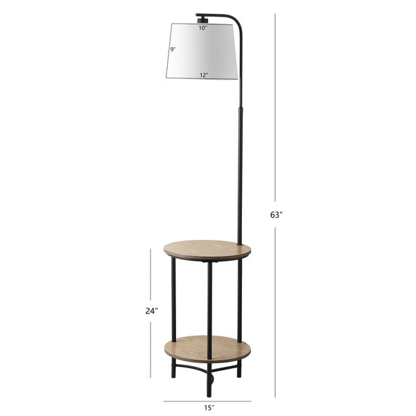 Safavieh HENLEY, 63-Inch Matte Black Iron Floor Lamp - Modern Minimalist Design for Any Room’s Ambiance FLL4080A
