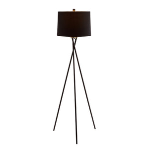 Safavieh PARSEN, PARSEN 61.5 Inch Black Iron Floor Lamp - Modern Minimalist Design for Stylish Ambient Lighting FLL4084A