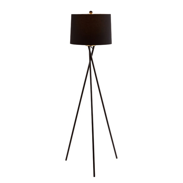 Safavieh PARSEN, PARSEN 61.5 Inch Black Iron Floor Lamp - Modern Minimalist Design for Stylish Ambient Lighting FLL4084A