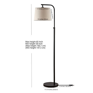 Safavieh WINLEY, Adjustable Oil Rubbed Bronze Extendable Floor Lamp for Elegant Lighting in Any Room FLL4085A