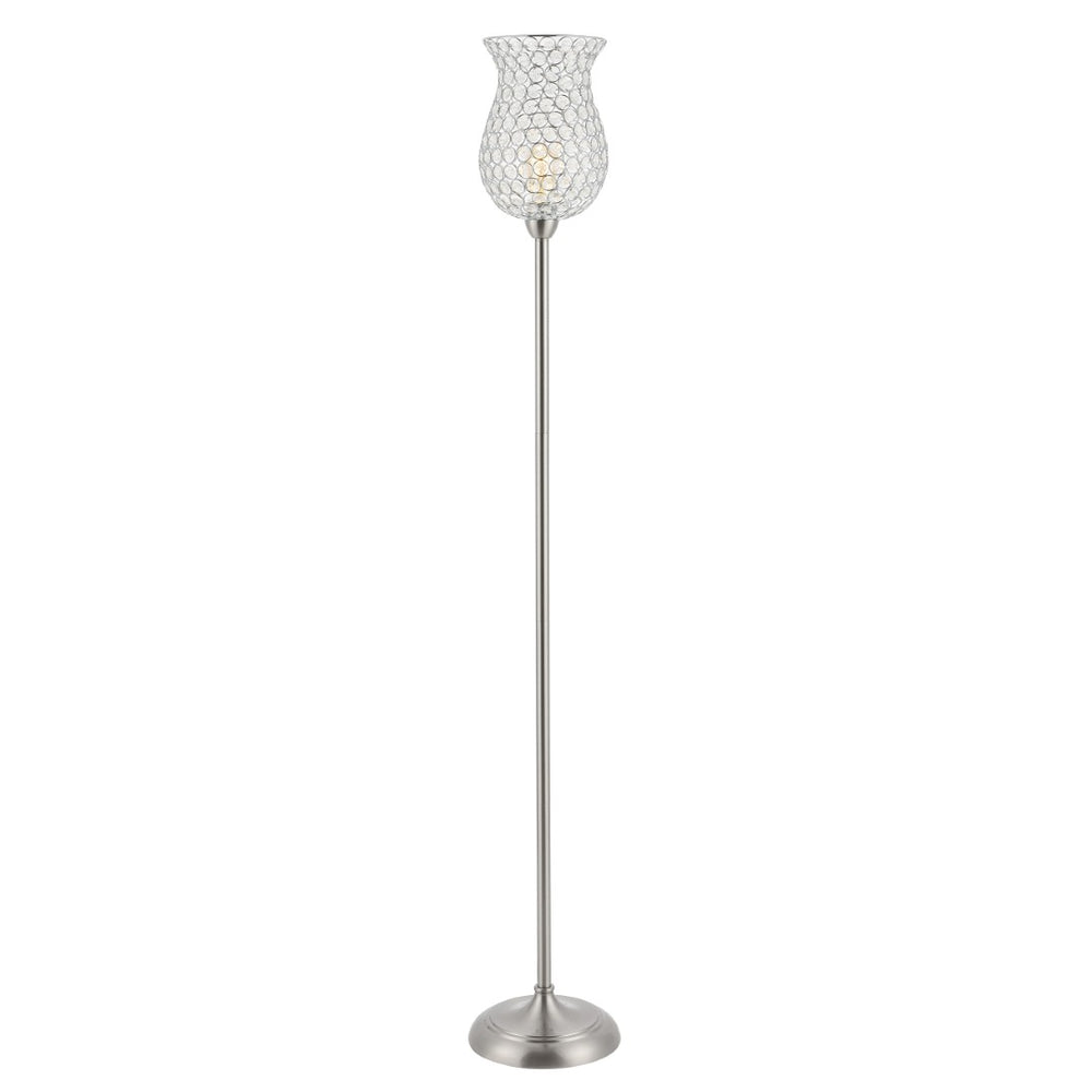 Safavieh RICKY, 70-Inch Nickel Iron Floor Lamp – Modern Slim Profile for Ambient Lighting in Any Room FLL4089A