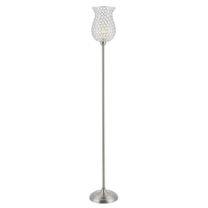 Safavieh RICKY, 70-Inch Nickel Iron Floor Lamp – Modern Slim Profile for Ambient Lighting in Any Room FLL4089A