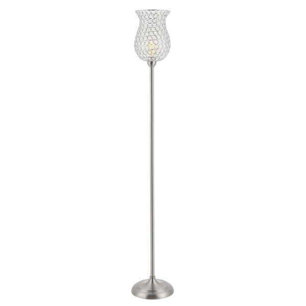 Safavieh RICKY, 70-Inch Nickel Iron Floor Lamp – Modern Slim Profile for Ambient Lighting in Any Room FLL4089A