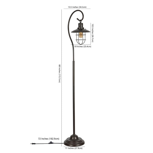 Safavieh ARCHIE, 68-Inch Oil Rubbed Bronze Iron Floor Lamp - Elegant Ambient Lighting for Any Space FLL4090A