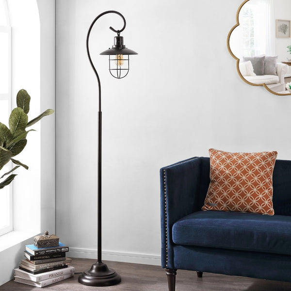 Safavieh ARCHIE, 68-Inch Oil Rubbed Bronze Iron Floor Lamp - Elegant Ambient Lighting for Any Space FLL4090A