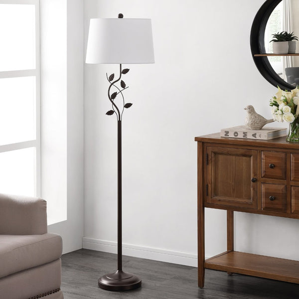 Safavieh RUDY, 61.5" Oil Rubbed Bronze Iron Floor Lamp - Stylish Lighting for Living Room, Bedroom, Office FLL4091A
