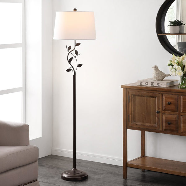 Safavieh RUDY, 61.5" Oil Rubbed Bronze Iron Floor Lamp - Stylish Lighting for Living Room, Bedroom, Office FLL4091A