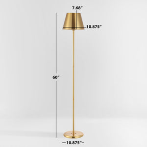 Safavieh ASHER, 60-Inch Brass Iron Floor Lamp - Elegant, Durable Lighting for Living Rooms & Bedrooms FLL4094A
