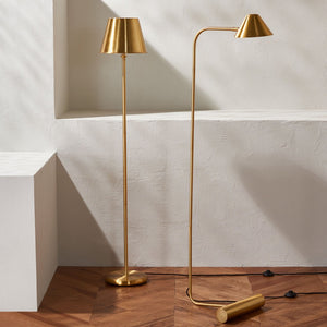 Safavieh LAVERNE, 62-Inch Brass & Iron Floor Lamp - Elegant Ambient Lighting for Modern and Classic Décor FLL4113A