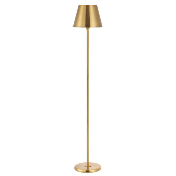 Safavieh ASHER, 60-Inch Brass Iron Floor Lamp - Elegant, Durable Lighting for Living Rooms & Bedrooms FLL4094A