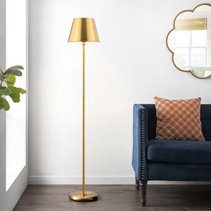 Safavieh ASHER, 60-Inch Brass Iron Floor Lamp - Elegant, Durable Lighting for Living Rooms & Bedrooms FLL4094A