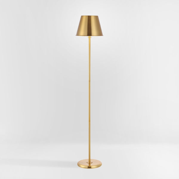 Safavieh ASHER, 60-Inch Brass Iron Floor Lamp - Elegant, Durable Lighting for Living Rooms & Bedrooms FLL4094A