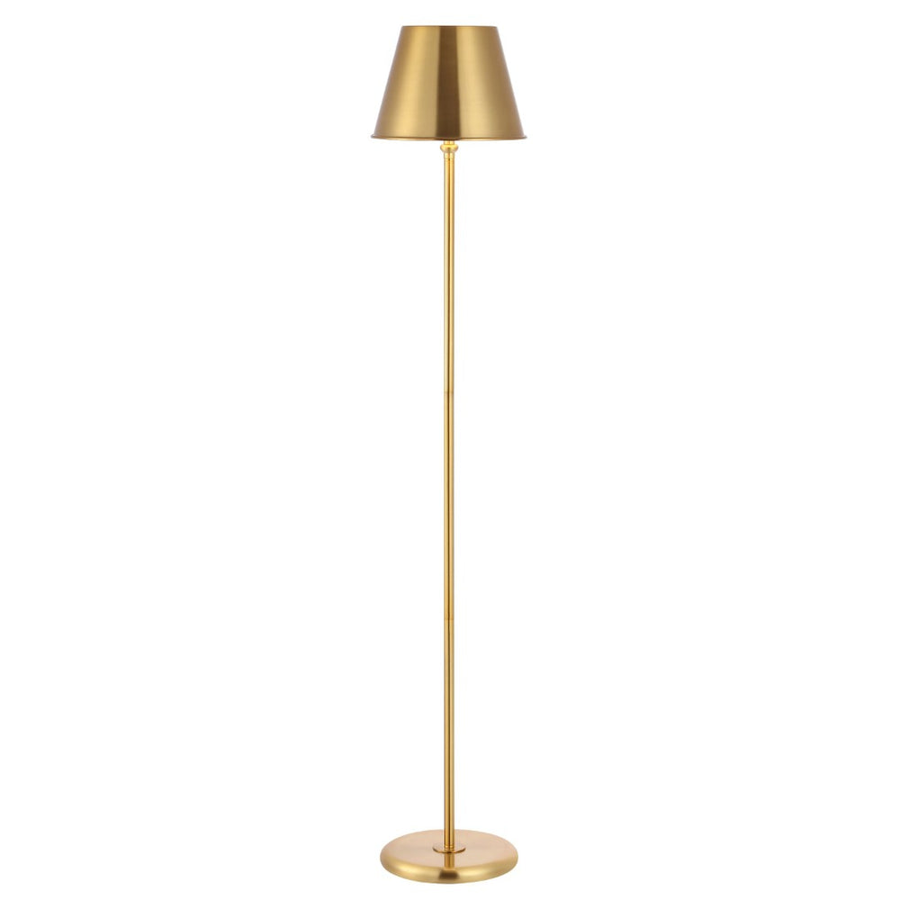 Safavieh ASHER, 60-Inch Brass Iron Floor Lamp - Elegant, Durable Lighting for Living Rooms & Bedrooms FLL4094A