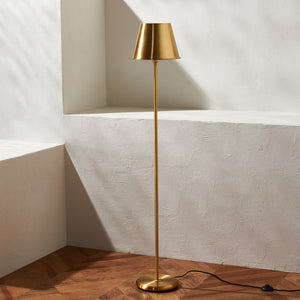 Safavieh ASHER, 60-Inch Brass Iron Floor Lamp - Elegant, Durable Lighting for Living Rooms & Bedrooms FLL4094A