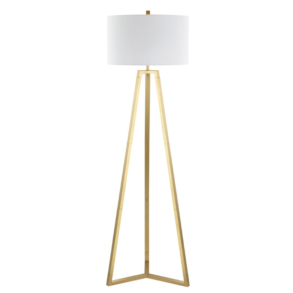 Safavieh DEISA, DEISA Gold Iron Floor Lamp, 64-Inch Modern Design for Ambient Lighting in Living Rooms & Offices FLL4101A