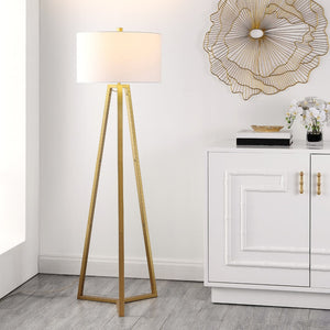 Safavieh DEISA, DEISA Gold Iron Floor Lamp, 64-Inch Modern Design for Ambient Lighting in Living Rooms & Offices FLL4101A