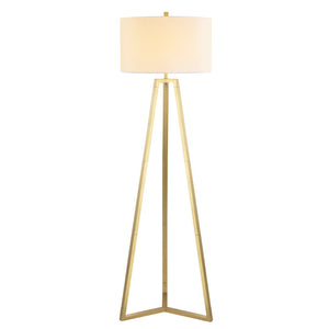 Safavieh DEISA, DEISA Gold Iron Floor Lamp, 64-Inch Modern Design for Ambient Lighting in Living Rooms & Offices FLL4101A