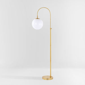 Safavieh HAMIL, Adjustable Brass-Gold Iron Floor Lamp, 55-62 Inch, Elegant Lighting for Any Space FLL4103A