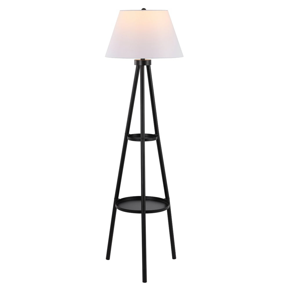 Safavieh DOREA, 63-Inch Black Metal Floor Lamp - Minimalist Design for Modern Homes & Cozy Ambiance Lighting FLL4107A