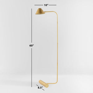 Safavieh LAVERNE, 62-Inch Brass & Iron Floor Lamp - Elegant Ambient Lighting for Modern and Classic Décor FLL4113A