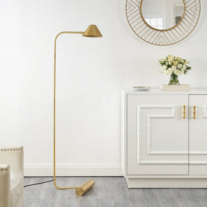 Safavieh LAVERNE, 62-Inch Brass & Iron Floor Lamp - Elegant Ambient Lighting for Modern and Classic Décor FLL4113A