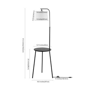Safavieh EION, 61.5-Inch Sleek Black Floor Lamp for Modern Spaces – Minimalist Design & Versatile Lighting Solutions FLL4116A