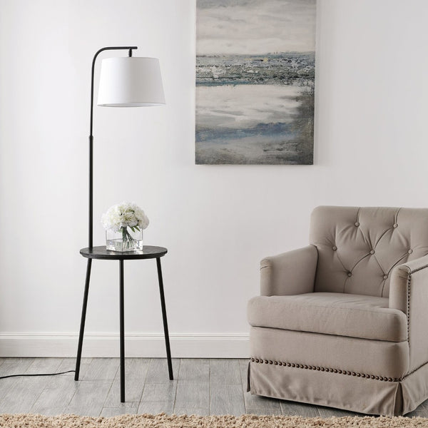 Safavieh EION, 61.5-Inch Sleek Black Floor Lamp for Modern Spaces – Minimalist Design & Versatile Lighting Solutions FLL4116A