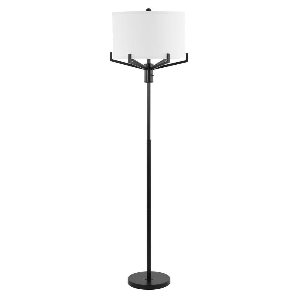 Safavieh Elaria Floor Lamp XII23 Matte Black Iron  FLL4117A