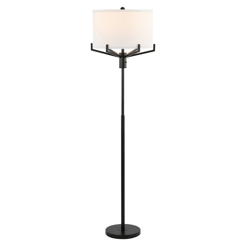 Safavieh Elaria Floor Lamp XII23 Matte Black Iron  FLL4117A