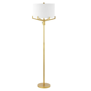 Safavieh Elaria Floor Lamp Gold Metal FLL4117B