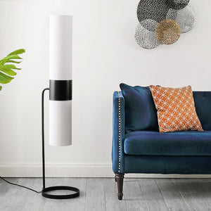 Safavieh FIERRO, Modern Industrial 2-Light Floor Lamp for Living Room or Study - Elegant Iron Design Black FLL4120A