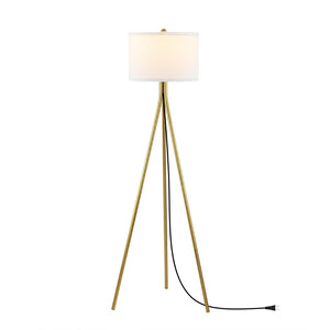 Safavieh GALILEA, 61-Inch Gold Iron Floor Lamp – Elegant Minimalist Design for Warm Ambient Lighting & Style FLL4121B