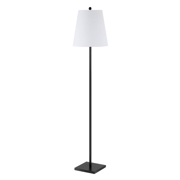 Safavieh GERALT, Sleek 69-Inch Iron Floor Lamp for Modern Spaces - Ambient Lighting and Minimalist Design Black FLL4123A