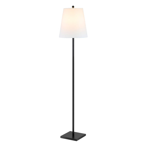 Safavieh GERALT, Sleek 69-Inch Iron Floor Lamp for Modern Spaces - Ambient Lighting and Minimalist Design Black FLL4123A