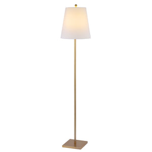 Safavieh GERALT, Sleek 69-Inch Iron Floor Lamp for Modern Spaces - Ambient Lighting and Minimalist Design Gold FLL4123B