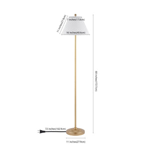 Safavieh HALLIE, 68-Inch Gold Iron Floor Lamp – Elegant Ambient Lighting for Living Spaces, Timeless Design FLL4124B