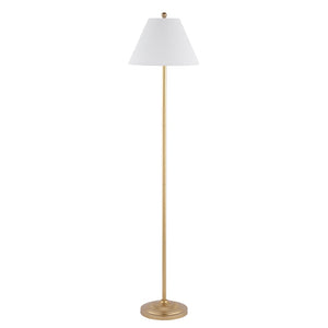 Safavieh HALLIE, 68-Inch Gold Iron Floor Lamp – Elegant Ambient Lighting for Living Spaces, Timeless Design FLL4124B