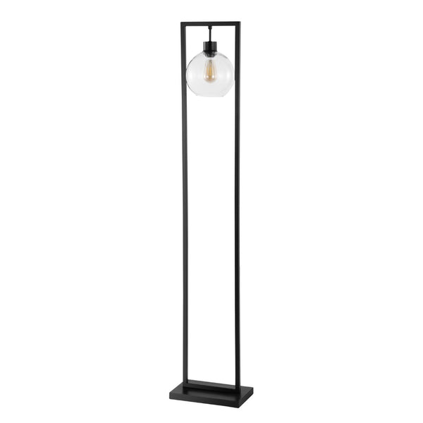 Safavieh JALISA, Elegant 60-Inch Iron Floor Lamp for Modern Spaces - Minimalist Design & Ambient Lighting Black FLL4127A