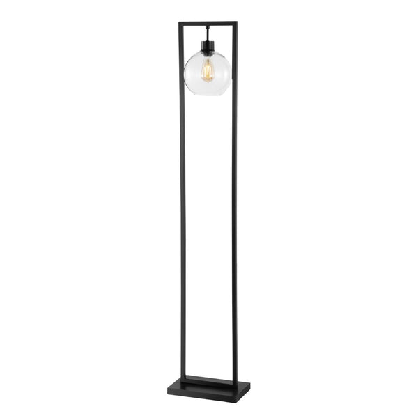 Safavieh JALISA, Elegant 60-Inch Iron Floor Lamp for Modern Spaces - Minimalist Design & Ambient Lighting Black FLL4127A